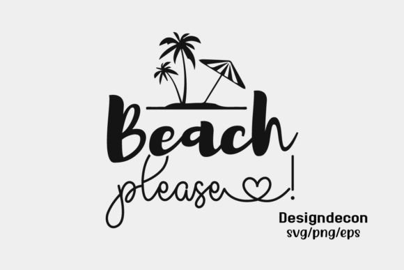Beach Please Quote SVG: A Retro Summer Design for Real Embroidery Projects