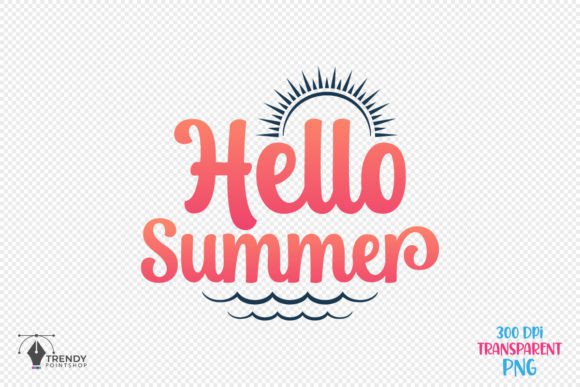 Hello Summer Beach Quote SVG Design Review