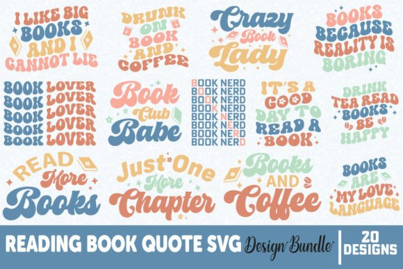 Reading Book Quote SVG Design Bundle Review for Real Projects