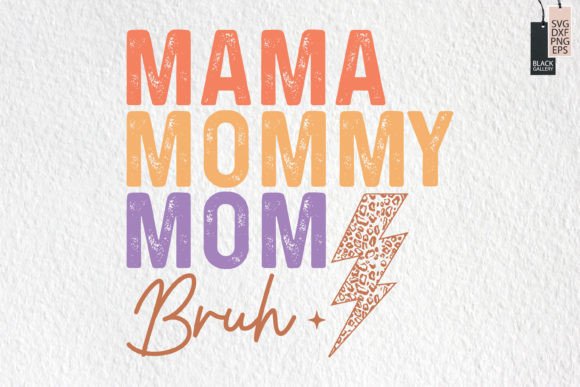 Retro Mama Mommy Mom Bruh Quote SVG Review: A Bold Statement for Embroidery Projects