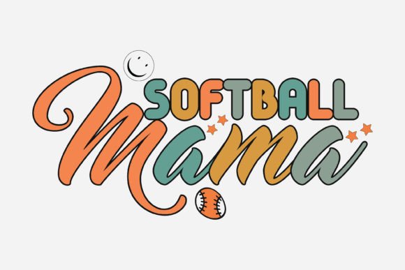 Softball Mama Retro Baseball Quote SVG Review
